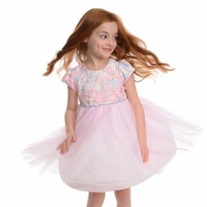 Pippa & Julie Isabel Embossed Party Dress